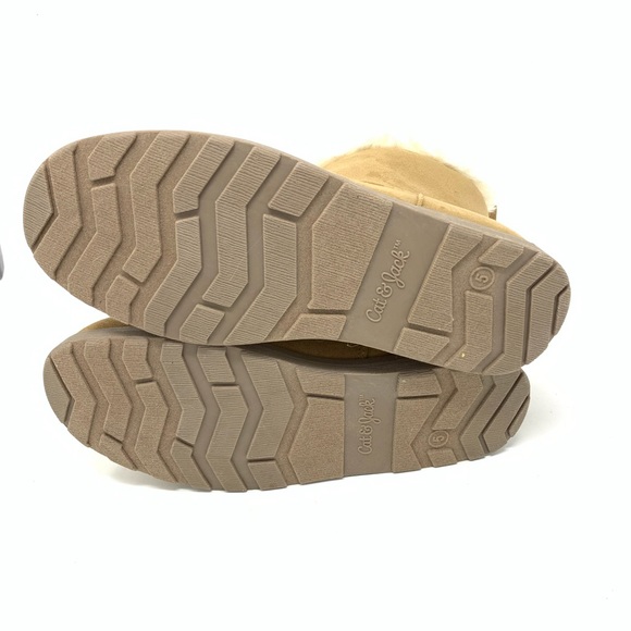 NWT Cat & Jack Girls' Haiden Tan Winter Boots - Picture 11 of 12